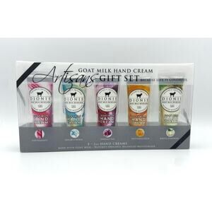 DIONIS GOAT MILK HAND CREAM 5 Piece Artisans Gift Set New